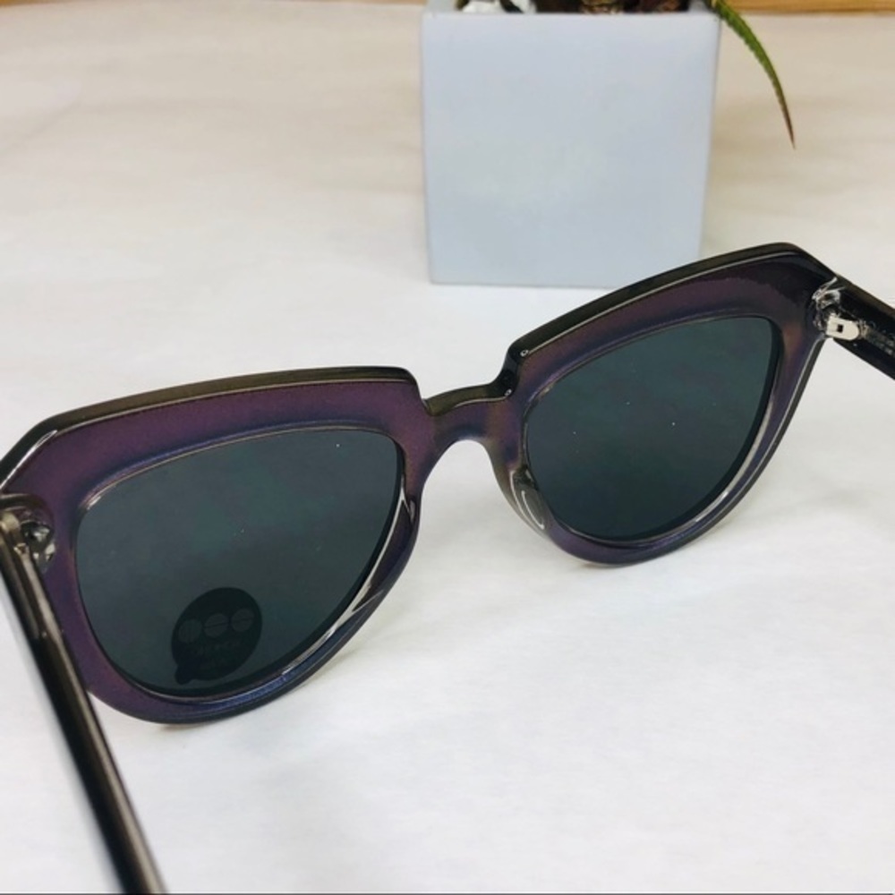 KOMONO Sunglasses Stella Black NEW cateye - Picture 10 of 13